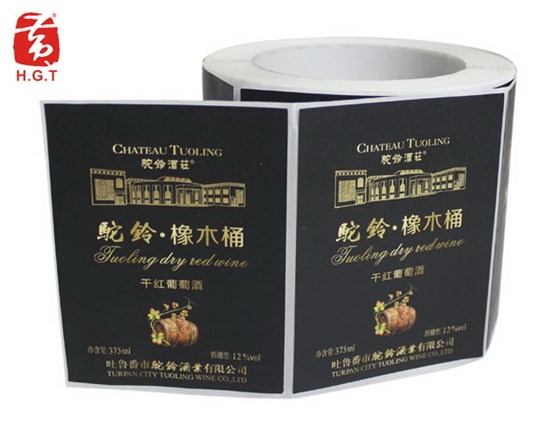 酒标签烫金
